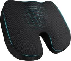 Seat Cushion, Memory Foam Coccyx Cushion, Ergonomic Office Chair, Car Seat Cushion, Wheelchair Seat,  Back Pain Relief 18/13/2.7inch juoda