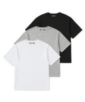 Maison Mined [3Color] Supima Normal Round Neck (A Type) White/White - M