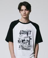 Bunker Buster Raglan Admit Short Sleeve Tee Black (Mp2Tu257-076) Black/100