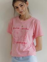 Peuswike Mola Mola Cotton T-Shirt - Pink S