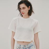 Odier Lace Crop T-Shirt - White White/One