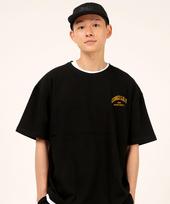 Sturf Corgi Small Text Logo Black Heavy Short Sleeve Tee L