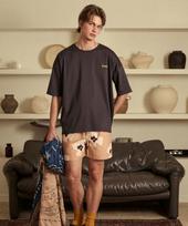 Lazy Charcoal Supima T-Shirt Charcoal/S