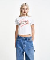 Supra Women'S Heart Spray T-Shirt (White) Grd/L