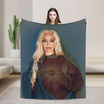 L-Lolas I-Indigos Spanish Blanket Quality Soft Bedding Throws Winter Travel Outdoor Fashion Bedspread Size: 75*100cm, Weight: 230 GSM