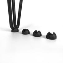 Juodos guminės plaukų segtuko stalo kojelės grindų apsauginiai padukai slankikliai Gaminio tipas Vėjo blokatorius (Black,30mm) juoda