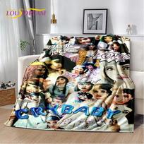 Crybaby M-Melanine Martinez Soft Flannel Blanket for Bed Bedroom Sofa Picnic,Throw Blanket for Cover Outdoors Leisure Gift Kids Size: 75*100cm, Weight: 230 GSM