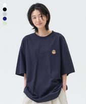 Groove Lime 18-Count Dumble Bear Wappen Short Sleeve T-Shirt (5 Colors) (Lrbmctr703M) Black/S/Free