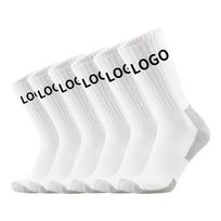 Customizable Combed Cotton Sports Socks Mid-Calf Antibacterial Odor-Resistant Athletic Socks Free size