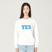 Jambangi Unisex) Yes Print Boss Terry Sweatshirt Do1Wts246-Iv Ivory/S