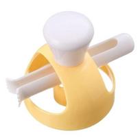 2Pcs Baking Molds Food Grade Larger Size Easy To Clean with Dip Tongs Hollow Bake PP Material Donut Cutters Baking Mould Makers Kitchen Supplies geltona