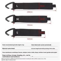 Hook and Loop Straps, Velcro Hanging Straps With Triangle Buckle, Adhesive Heavy Duty Nylon Storage Strap for Outdoor