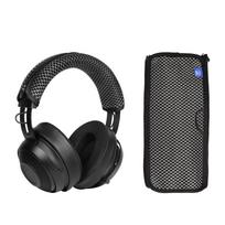 Convenient Zipper Headband Cover Sleeve for BlackShark V2 Headphones Cotton Fabric Breathable Protector Size 260*115