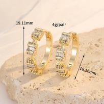 Mini Small Huggie Ear Bone Clip Ear Cuff Korean Fashion Gold Plated Triple Earring Set for Women for Gift