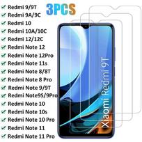 3 vnt. apsauginis stiklas, skirtas Xiaomi Redmi Note 12 9s 8T 10 11 Pro 10s grūdintas ekrano apsauginis sluoksnis Redmi 9T 9A 10C 9C 12C stiklo plėvelė redmi k20 gryna