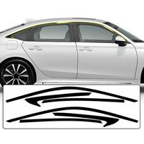 skirta „Honda“, skirta Civic Sedan 2022 2023 Side for Window Chrome Ištrinti viršelio lipduką