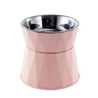Stainless Steel Food Water Feeder Feeding Bowl Pet Dog Cat Elevated Bowl Stand No Slip Cat Water Bowls