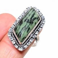 Ruby Zosite Lab-Created Handmade 925 Sterling Silver Jewelry Ring Size 9 H2l73