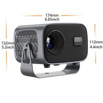 A10 Išmanusis nešiojamas projektorius Android11.0 Wifi6 Bt5.0 Native 720p Palaiko 1080p 4k Vaizdo įrašą Namų kinas Lauko projektorius Hdmi Eu plug pilka spalva