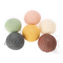 6 Color Water Drop 100percent  Konjac Wash Face Flutter Natural Facial Care Body Sponges (Dry)02#