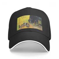 Café Terrace at Night by Vincent van Gogh Baseball Cap fashionable Beach Outing Golf Wear Hat Luxury Brand Boy Cap Women's