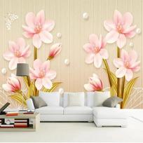 Dydis 3d Sieninis Fototapetas Europietiško Stiliaus Gėlių Tapetai Svetainei Miegamajam TV Sofa Sieninis Fototapetas Namų Dekoravimas 200 cm(W) x 140 cm(H)