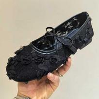 2025Flats Women Loafers Shoes Elegant Mesh Lace Shoes Designer Shallow Women's Sneaker Summer Woman Shoes 35