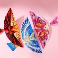 Outdoor Toy Rubber Band Powered Bird Puzzle Toy One Size raudona