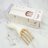 2pcs Five-Jaw Relax Scalp Neck Head Massager Five Finger Octopus Massage Claw Head Care Instrument Professional w279 chaki