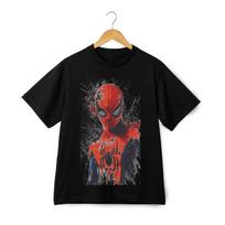 Žmogaus-Žmogaus marškinėliai - Marvel superherojus Rašalo dėmės Grafika Unisex Marškinėliai Streetwear 3XL black