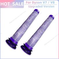 Suderinamas su Dyson V7 V8 Pirminis filtras Galinis filtras Atsarginės dalys Priedai Dulysių siurblio Priekinis ir Galinis Plaunamas Filtras gray
