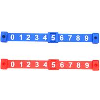2Pcs Table Football Counter Plastic Billiard Score Board Table Game Score Goal Counter Football Score Counters Markers įvairiaspalvis