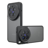 Dėklas Vivo X300 X300 Pro, smūgiams atsparus, matinis, su odos pojūčiu, matinis PC+TPU, atsparus pirštų atspaudams, skaidrus dangtelis VIVO X 300 vivo X300