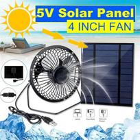 Portable Mini Solar Fan Foldable Lightweight Ventilator Greenhouse Pet Dog Chicken House Cooling Fan juoda