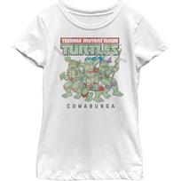 Teenage Mutant Ninja Turtles Girl's Cowabunga Fade T-Shirt S balta