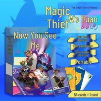 The Magician's Crew: Portable Puzzle & Character Interaction Card Game for 2-4 Players