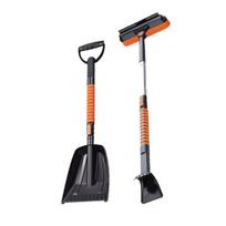 Sniego kastuvas Ledo grandiklis 5 viename Daugiafunkcinis sniego šepetys su ištraukiama rankena Ergonomiškas