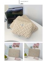 Korean Floral Tablet Sleeve - 11 , 13 , 15  Laptop Cover Small geltona