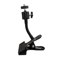 Lankstus metalinis žąsinės kaklo rankenos laikiklis kūdikių monitoriams, veiksmo kameroms ir apšvietimui, reguliuojamas 360 laipsnių kampu 9cm black