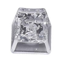 1PC Keycap Personality Transparents Silver Foil OEM Profile R4s Keycap Gaming Keyboards Customizeds Resins Keycaps 1