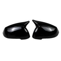 For LHD BMW X1 U11 U12  2024 ABS Car Rearview Side Mirror Cover Wing Cap Exterior Door Housing Trim Adhesive Sticker Gloss Black