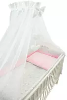Bedding set - 6  parts - 120/90/360 - STARS - MINKY - BLUE
