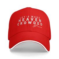 LetS Make Heaven Crowded Charlie Kirk Signature Baseball Cap Summer  Trucker Hat Snapback Cap Unisex Unisex Trendy Baseball Caps One Size