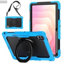 For Samsung Tab S11 11 Inch SM-X730 X736 S11 Ultra 14.6  X930 Hand Ring Shoulder Strap Stand Tablet Case Shockproof Rugged Funda Tab S11 (11 inch) dangaus mėlyna spalva