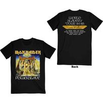 Klasikinio roko metalo grupės marškinėliai Iron Maiden marškinėliai Powerslave Pasaulinės vergovės turas Oficialūs vyriški 4XL