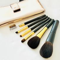 HOUKODOU Brush Master SORA Premium Makeup Brush Set brushes (6 & case) SS-31 juoda