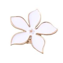 Finger Ring Exaggerated Enamel Big Flower Design Finger Band Birthdays Anniversaries Weddings Engagements Jewelry Gift A