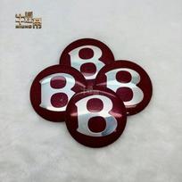 For New Bentley Flying 4pc Personalized Modification Car Wheel Hub Cover Patch 56/65mm Tire Cover Arc Surface Label Sticker 56mm