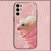Cute Mouse Rat Hamster Phone Case For Samsung S25,S24,S21,S22,S23,S30,Ultra,S20,Plus,Fe,Lite,Note,10,9,5G Black Cover Samsung S20lite5G