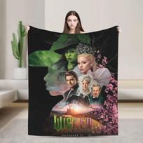Pikti 2 Muzikinis Filmas Glinda Plakatas Flanelinis Antklodė Šiltas Minkštas Lovos Patalynė Mėtymas Ant Sofos Lovos Dekoratyvinė Lovatiesė Sofos Lovos Užvalkalas 75x90cm
